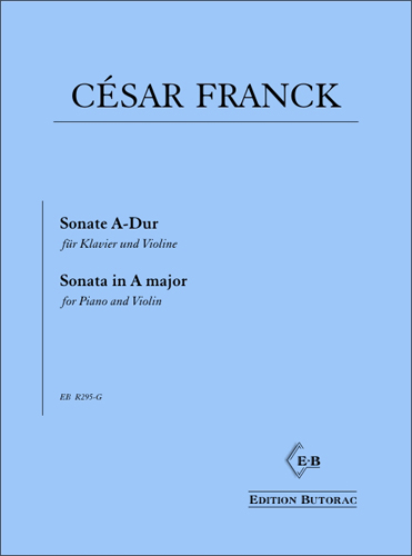 Cover - César Franck, Sonata in A major